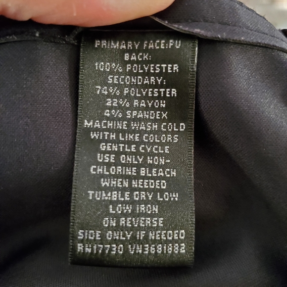 Mossimo Faux Leather Pants Black Ladies M - Picture 5 of 7